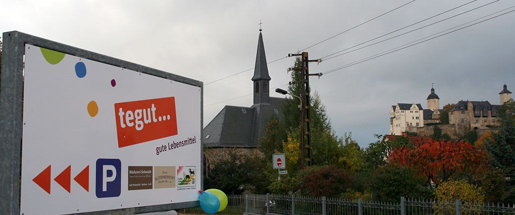 Marktzentrum Ranis in der Blumenstraße